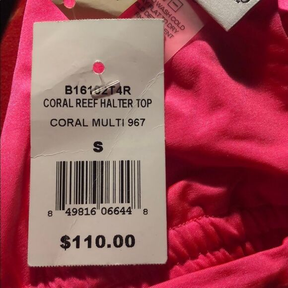 Beach Bunny Coral Reef Halter Bikini Top nwt - Picture 5 of 7